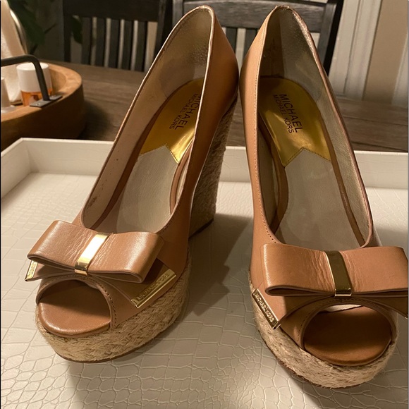 Michael Kors Peep-Toe Wedges - Picture 2 of 4